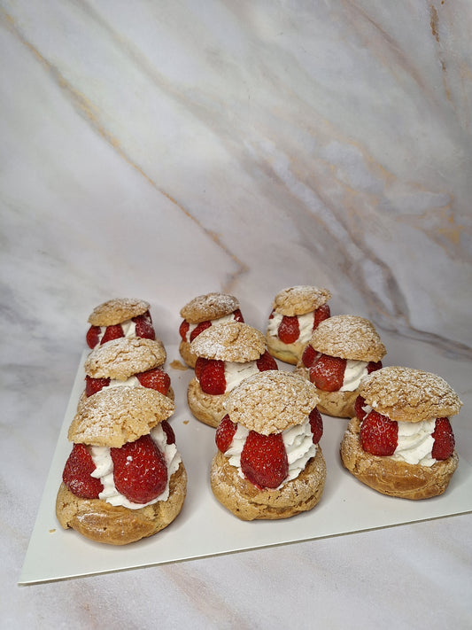 Choux chantilly fraise