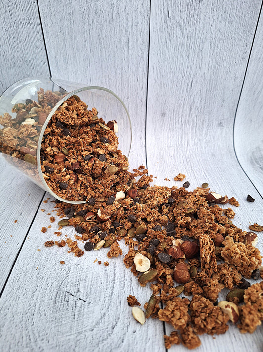 Granola noisette chocolat